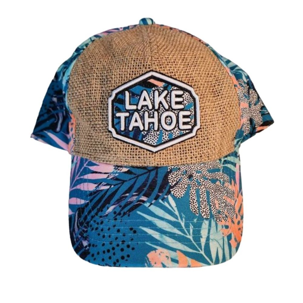 NWOT Lake Tahoe Baseball Cap with Tropical design